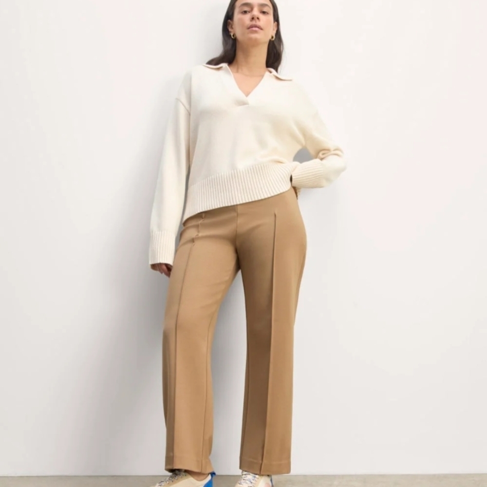 NWT Everlane The Dream Trouser In Tiger's Eye Tan Size Small